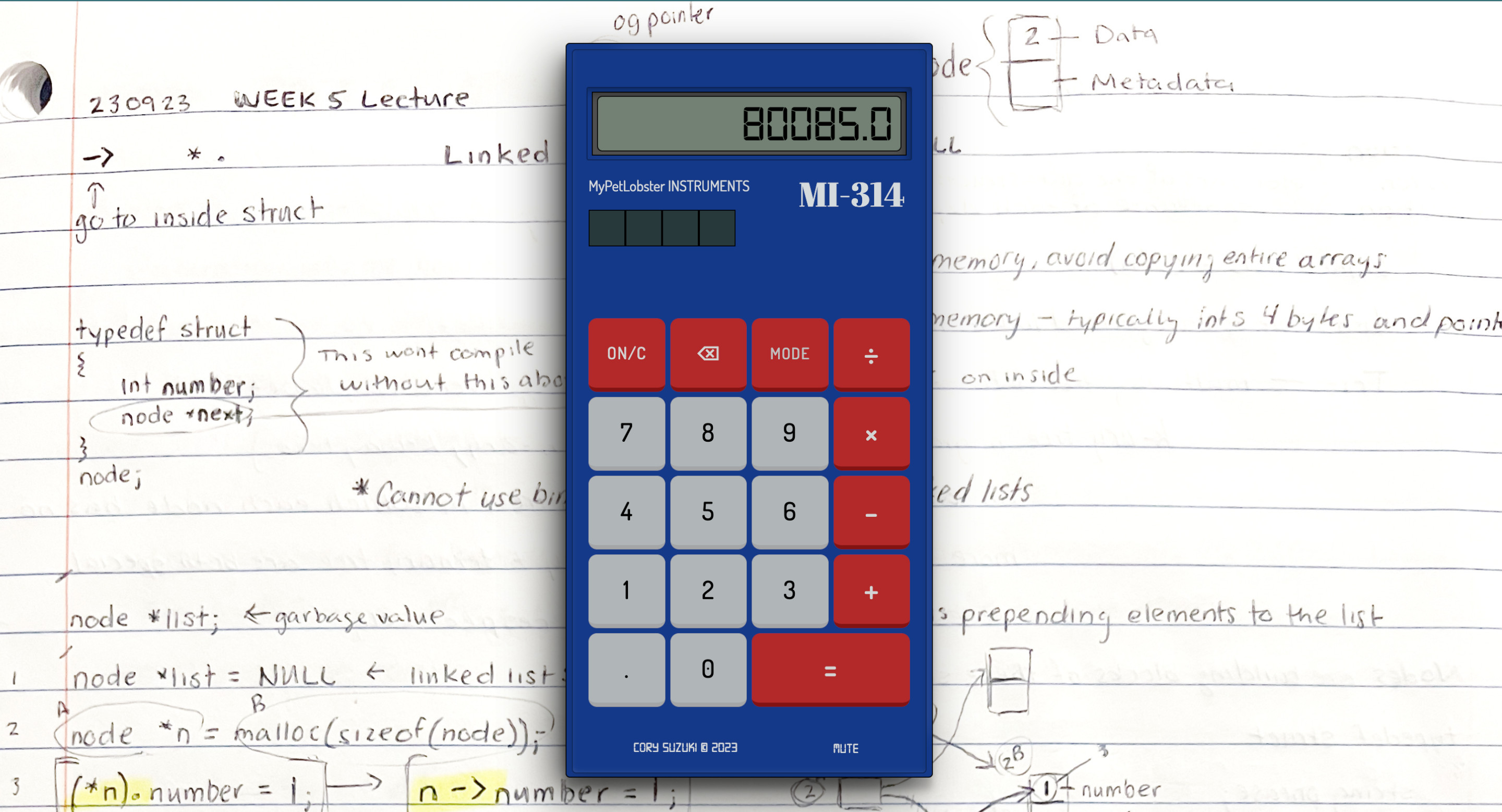 Retro Calculator Screenshot