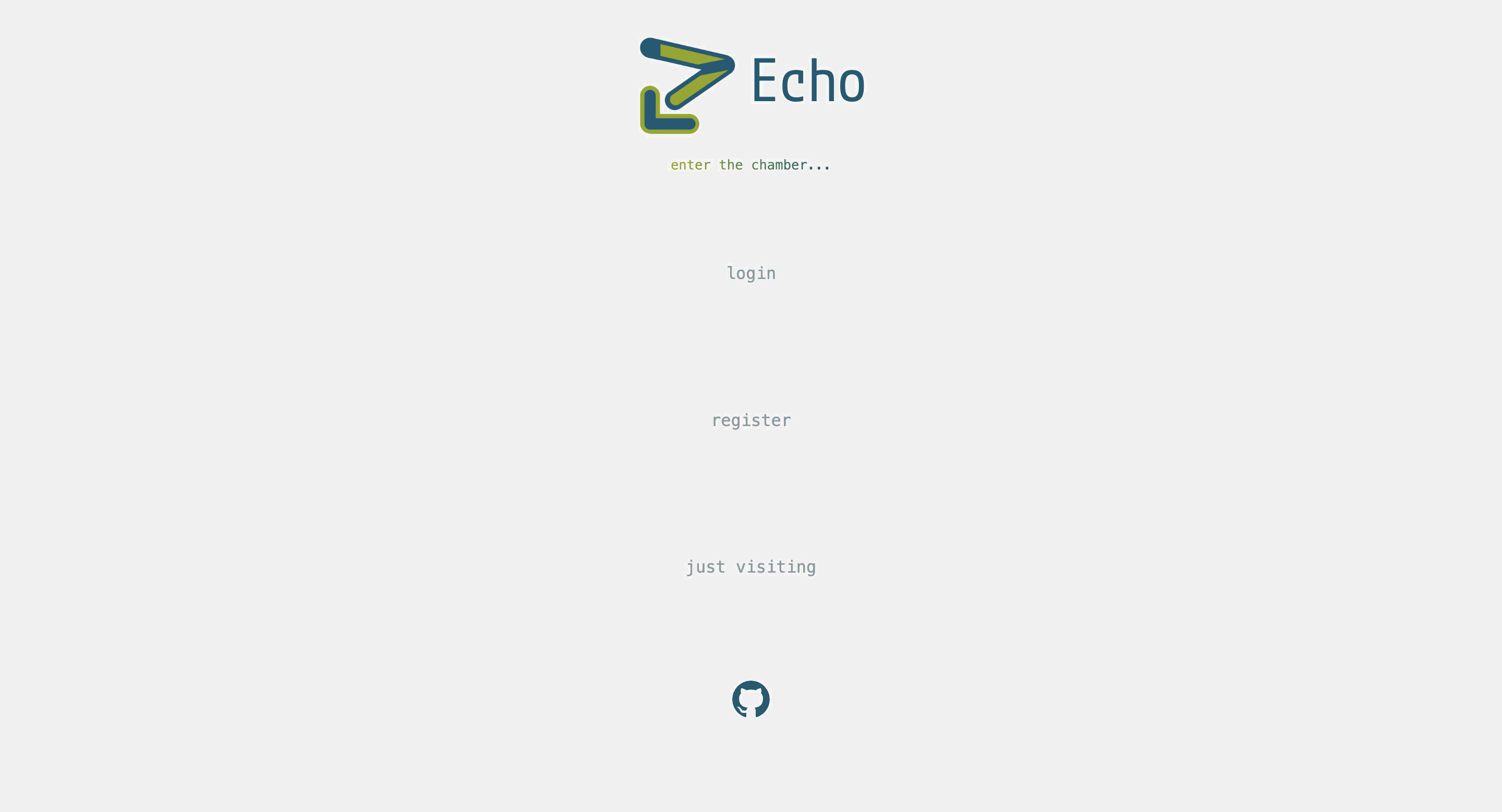 Echo Social Network Homepage