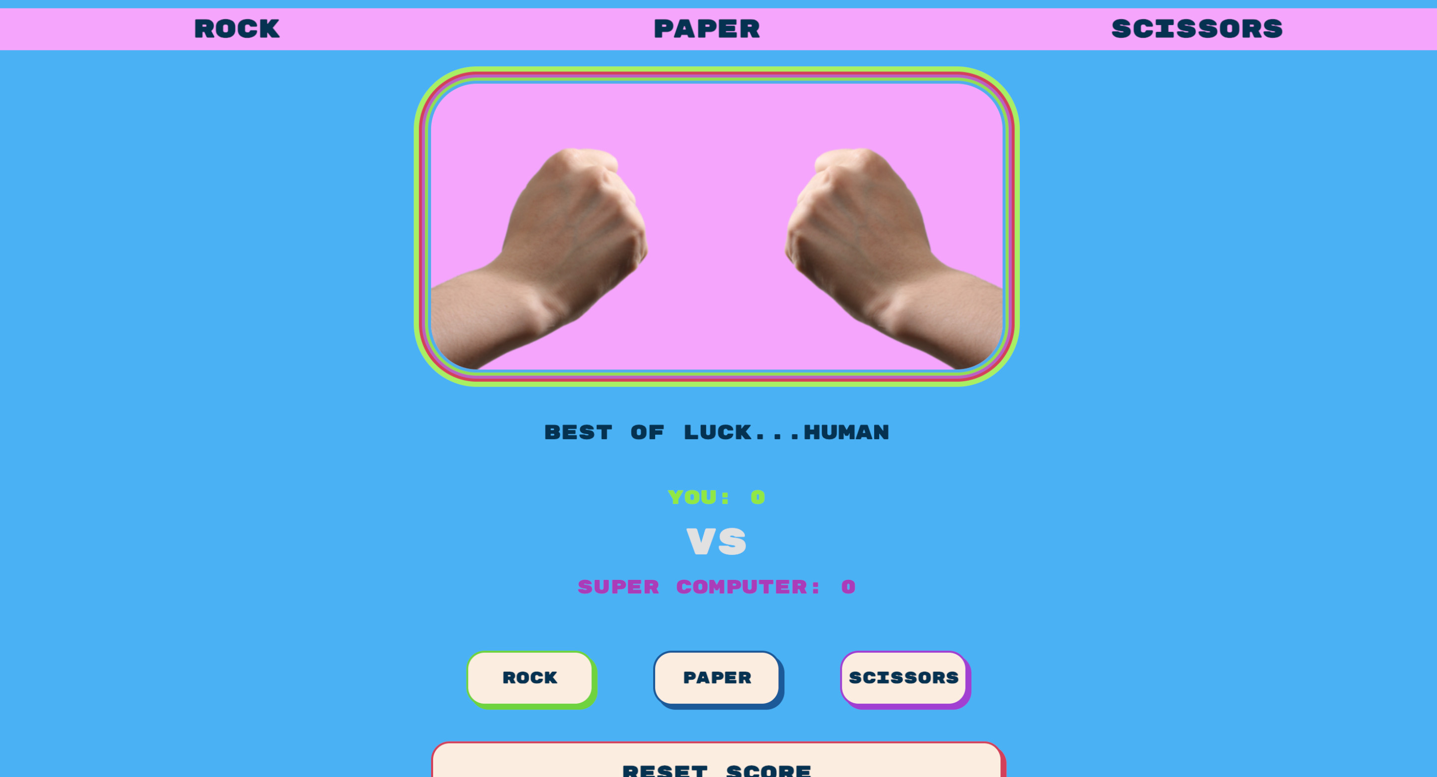 Rock Paper Scissors Screenshot